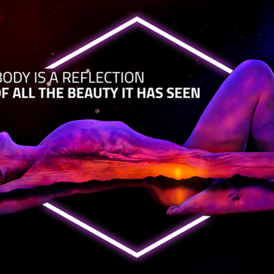 Neon Body Painting Showcase