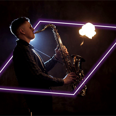 Flaming Saxophone